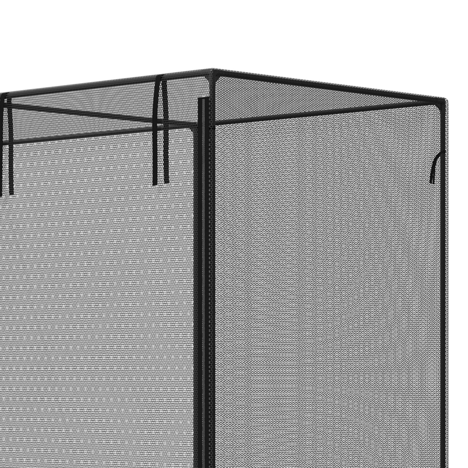 Outsunny 6' X 3' Crop Cage, Plant Protection Tent With Zippered Doors For Vegetable Garden, Backyard