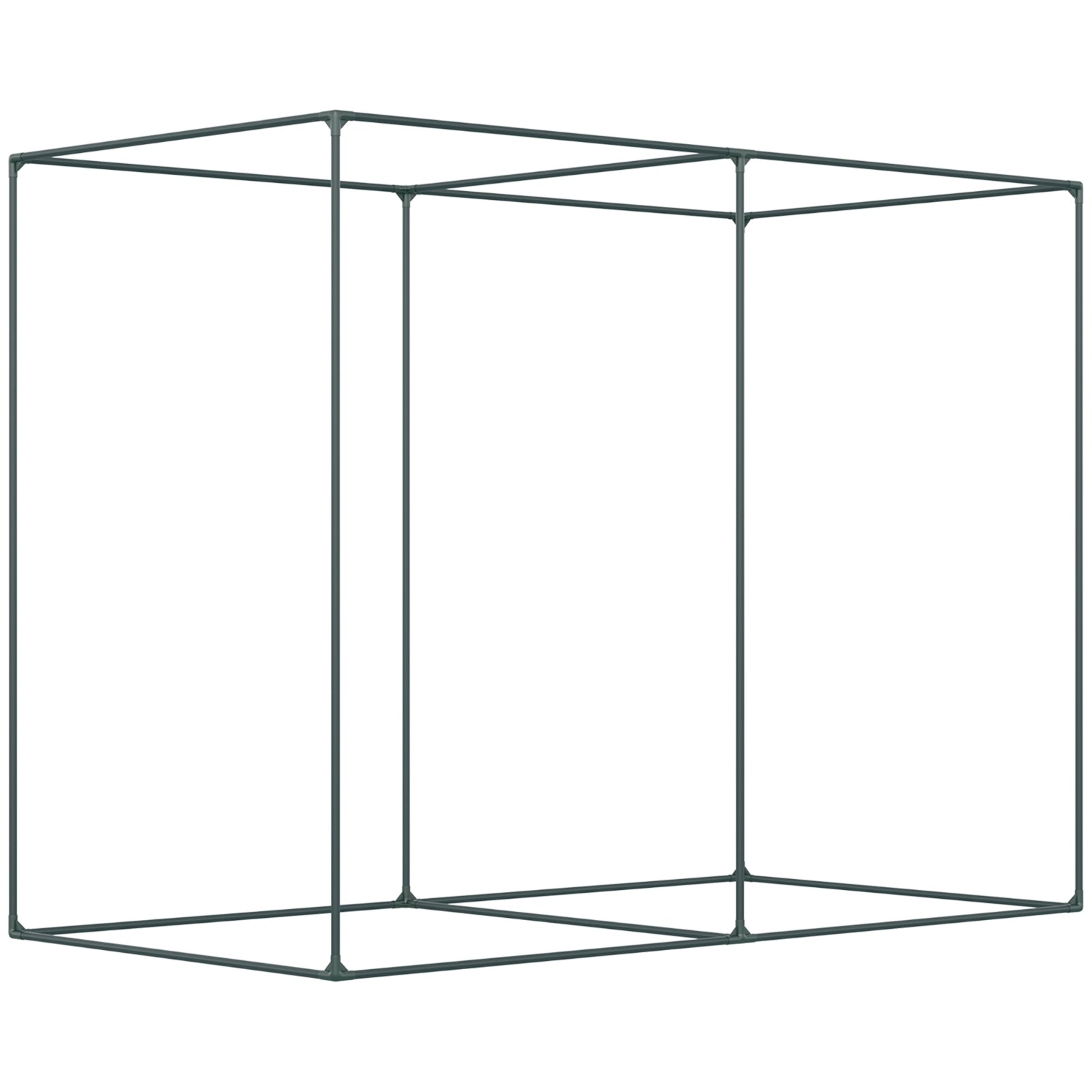 Outsunny 6' X 3' Crop Cage, Plant Protection Tent With Zippered Doors For Vegetable Garden, Backyard