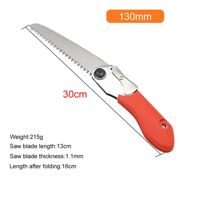 Hand Saw Foldable Wood Saw SK5 Garden Tools Telescopic Pruning Saw Fruit Tree Pruning Handmade pruning saw with non-slip handle