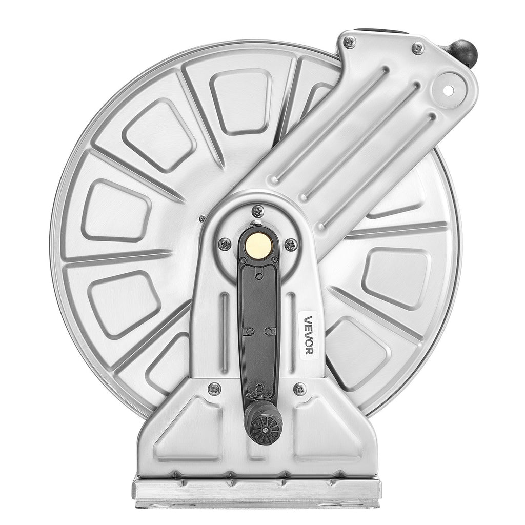 Wall Mounted Garden Hose Reel 150ft Hose Winder Brass Fitting Hose Guide