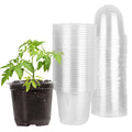 30Pcs Plant Nursery Pots PET Flower Seed Starting Pots Container With Dome With Drainage Holes