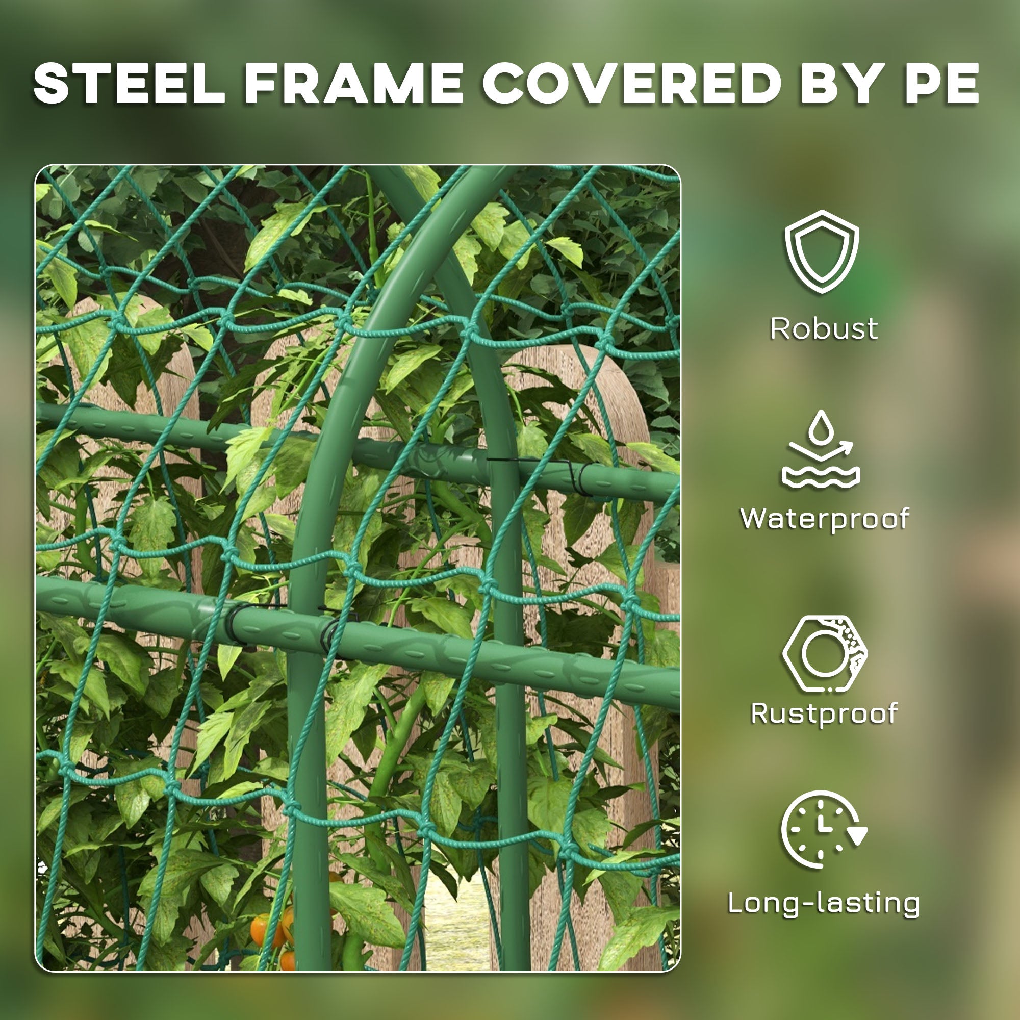 Garden Trellis W/ Polls